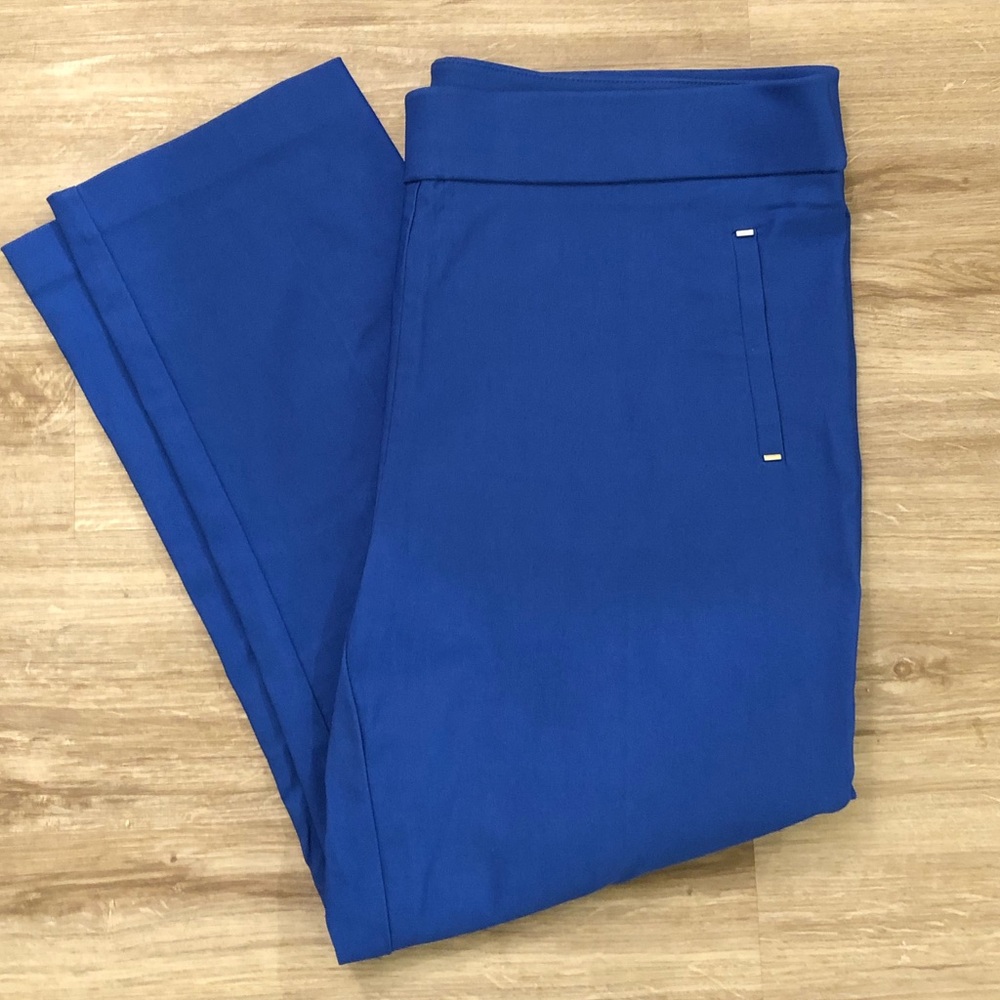 Cobalt blue cropped pants